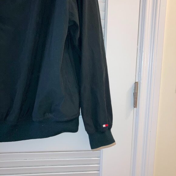 90s Vintage Tommy Hilfiger Windbreaker Golf Pullover, Dark Green - Men’s Size XL - Picture 5 of 5